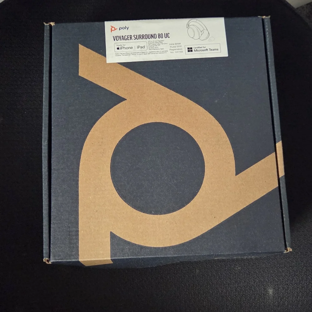 New - Poly Voyager Surround 80 UC Bluetooth Headset (Plantronics) – Noise-Cancel